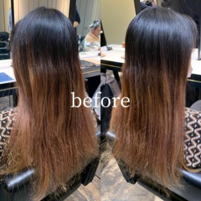 グラデーションカラーに縮毛矯正はできるの 失敗しない縮毛矯正のやり方 髪質改善と縮毛矯正の専門店 Enore銀座店 エノア ギンザ
