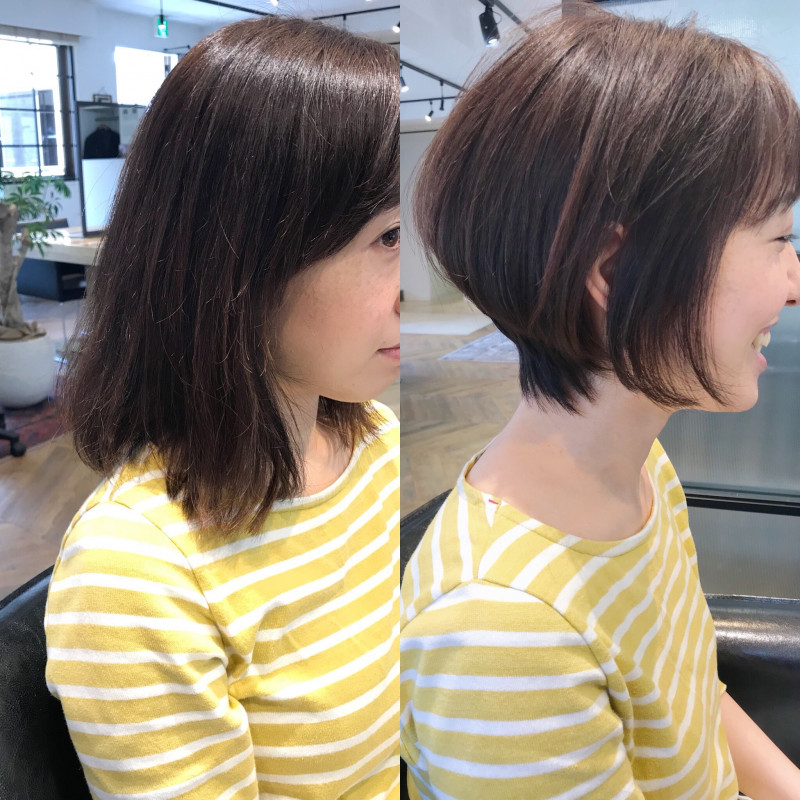 ショートヘアはトップから襟足にかけてのシルエットが大切 ショート