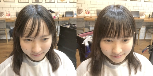 前髪の分け目にこだわる 小顔を作るスタイリング方法とは 銀座 美容院 美容室 U Realm Ginza ユーレルムギンザ ブログ一覧 Id