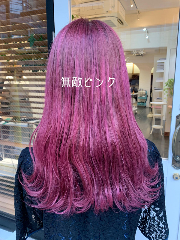 熱で色が変わるヘアカラー パープル ピンク 正規店 ピンク