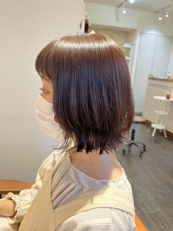 ブリーチなしでもかわいいピンクカラー 原宿 Lino リノ 美容院 美容室 超音波トリートメントでダメージレスな髪に