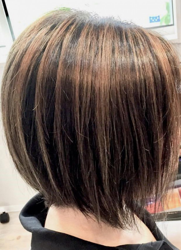 新しい 40代 髪型 メッシュ ヘアスタイル画像