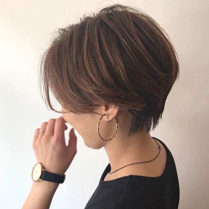 新着ショートヘアカラー 40代 髪型 メッシュ 最も人気のある髪型