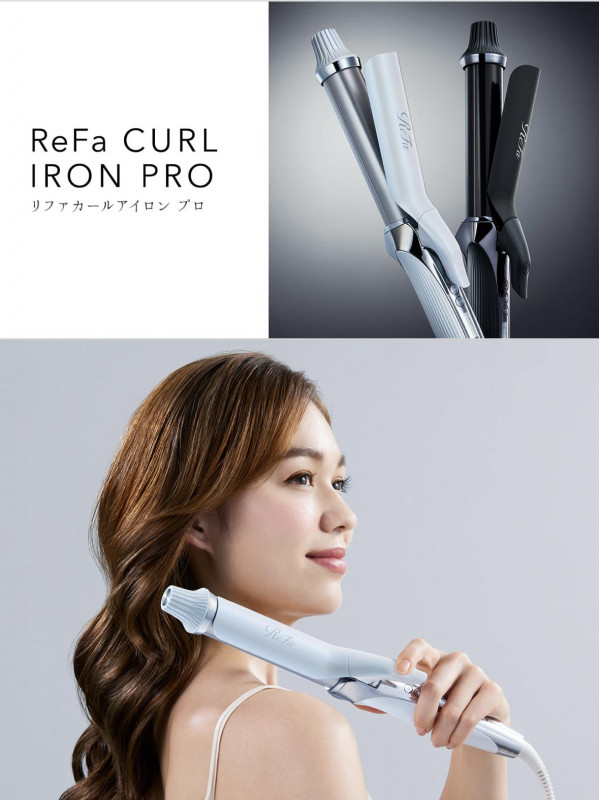 リニューアルしたリファReFa カールアイロンプロ 32mm 黒 - ヘアアイロン