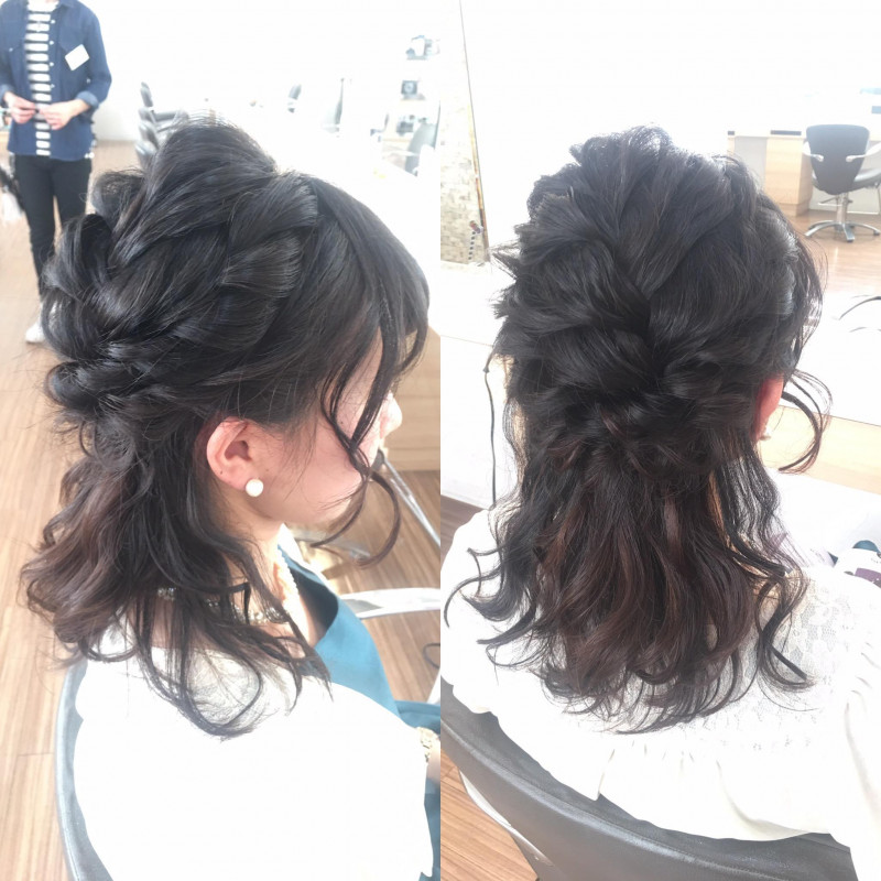 黒髪でも 抜け感のあるヘアアレンジ レングス別ヘアカタログ Salowin銀座 銀座美容師スタイリスト鎌田のニコニコにっき 第4章