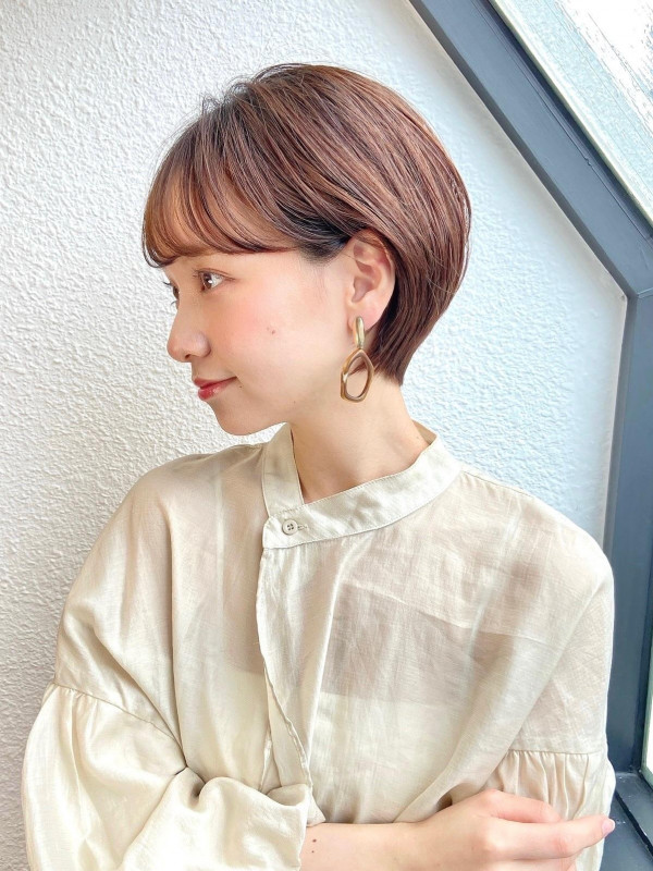 30代　ショートボブ　垢抜け