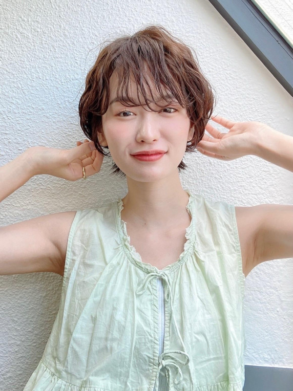 ショートボブ　30代　垢抜け