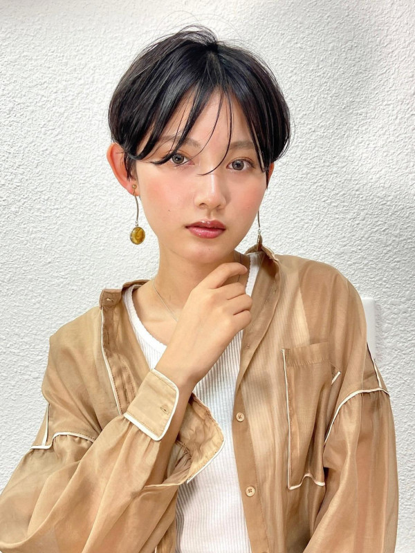 40代　ショートボブ　若見え