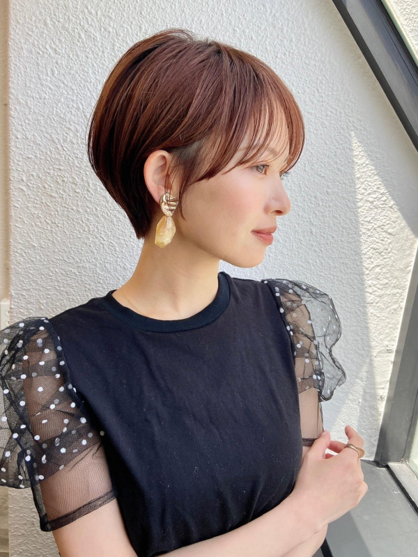 40代　かっこいい　ハンサムショート　ショートカット