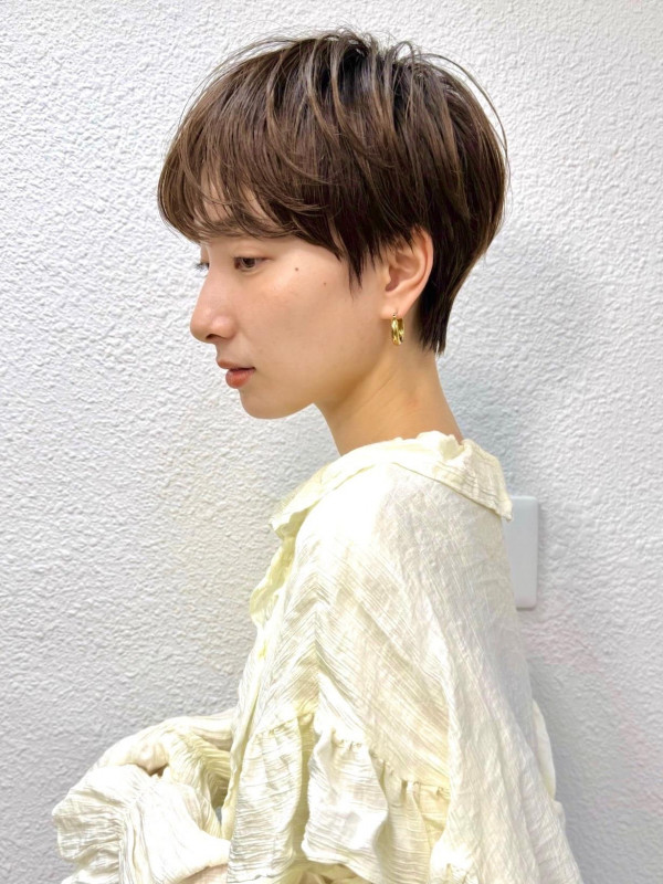 30代　ショートヘア　垢抜け