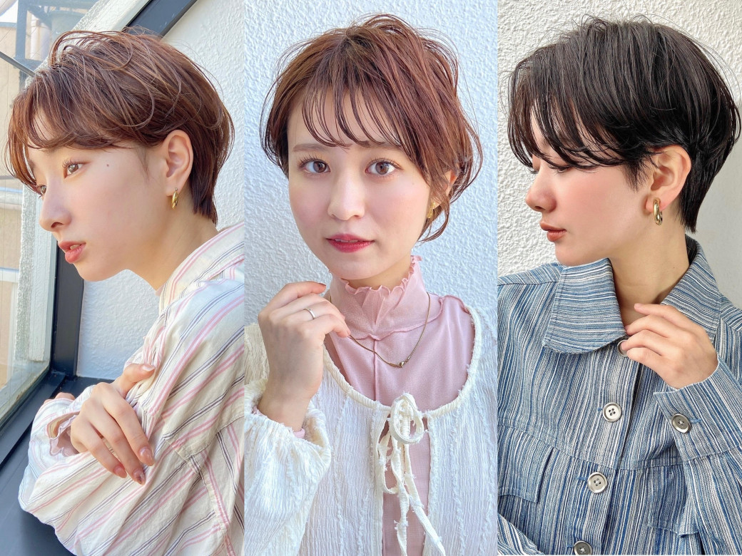 40代 ショートカット 丸顔