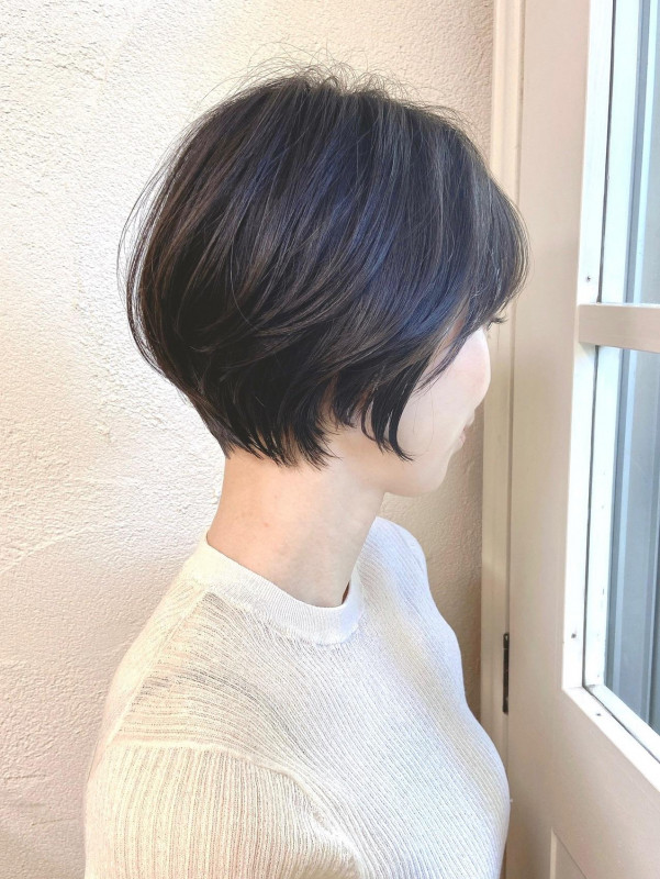 30代　ショートヘア　垢抜け