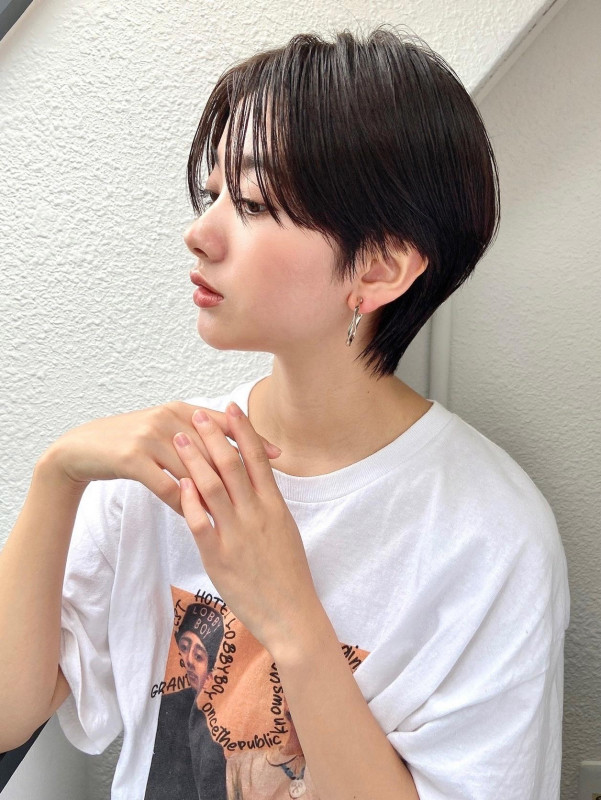 30代　ショートヘア　ママ