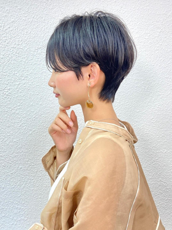 40代・顔型・ショートヘア
