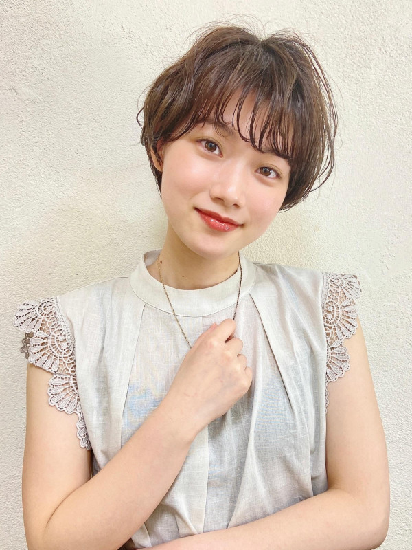 40代　ショートボブ　若見え