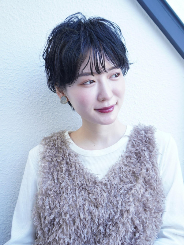 40代　癖毛　くせ毛　ショートヘア　ショートカット