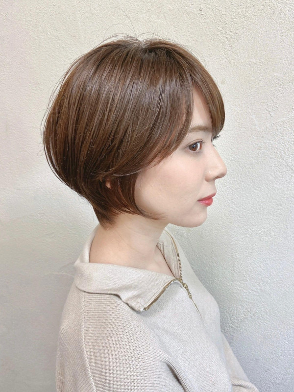 30代　ショートヘア　大人可愛い