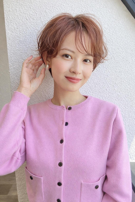 40代　癖毛　くせ毛　ショートヘア　ショートカット