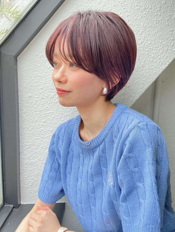 50代　ショートヘア　手入れが楽