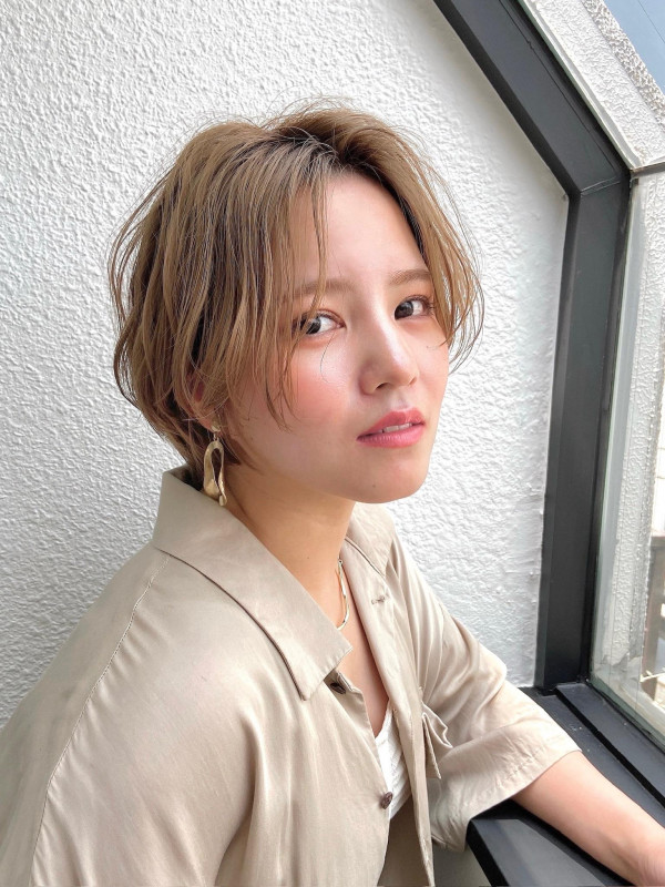 40代　かっこいい　ハンサムショート　ショートカット