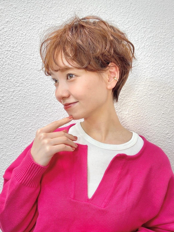 30代　ショートヘア　ママ